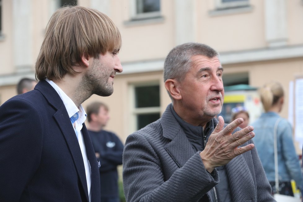 Andrej Babiš s ministrem Vojtěchem