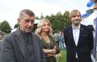 Andrej Babiš, Monika Babišová a ministr Adam Vojtěch na Dni zdraví (23.6.2018)