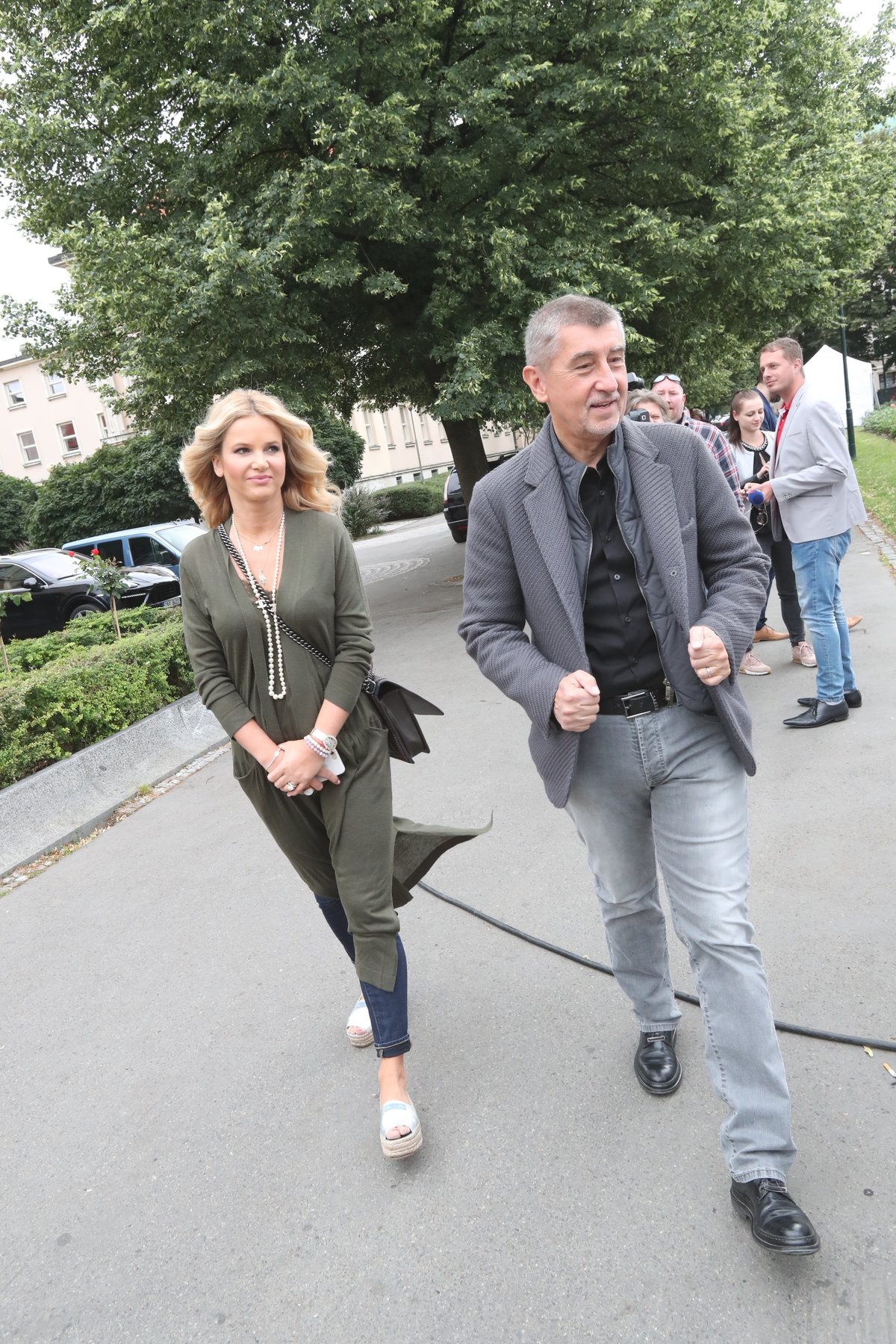 Andrej Babiš s Monikou Babišovou vyrazili na Den zdraví ministerstva zdravotnictví (23.6.2018)