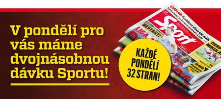 Kupte si pondělní deník Sport. Dostanete dvojnásobnou dávku sportovního zpravodajství!