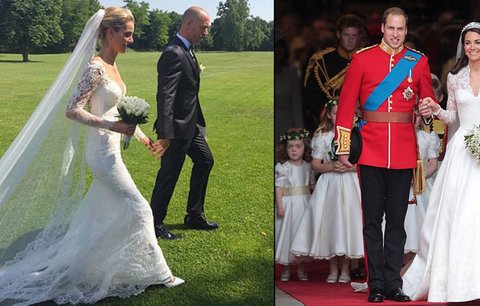 Česká topmodelka „šlohla“ svatební šaty vévodkyni Kate! A možná jí slušely ještě víc