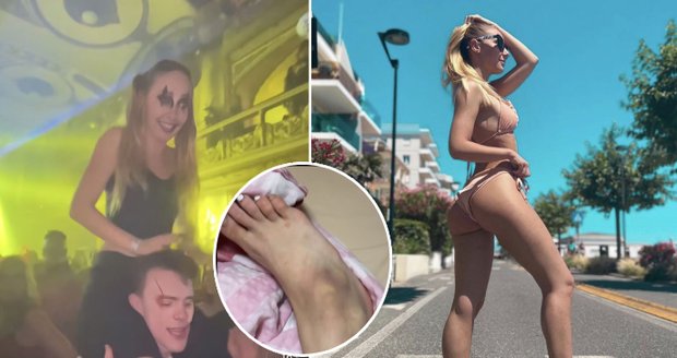 Denisa Grossová po mejdanu: Zranění nohy!
