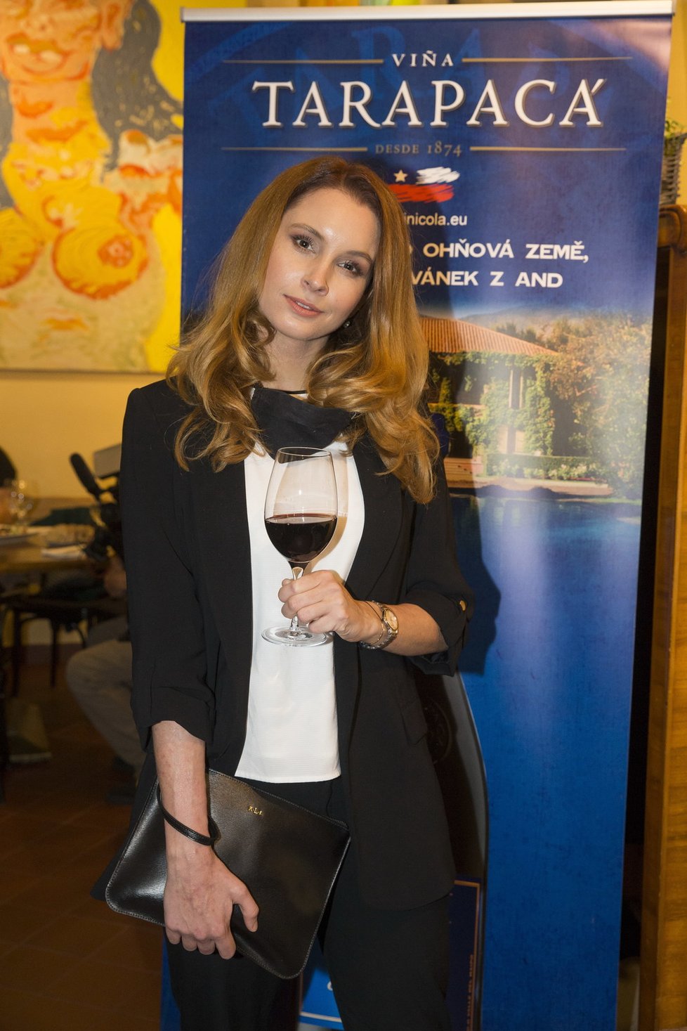 Denisa Nesvačilová na oslavě 145. výročí vinařství Tarapaca