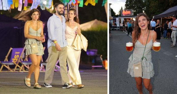 Denisa Pfauserová a Jana Bernášková s přítelem odcházeli z akce společně