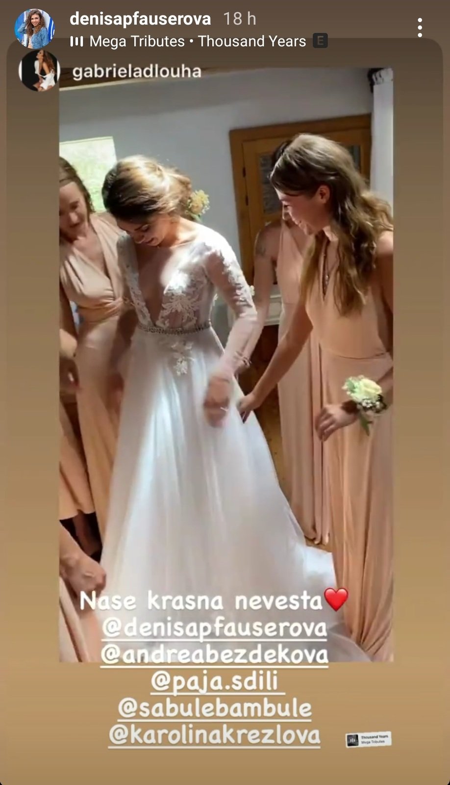 Denisa Pfauserová se vdala