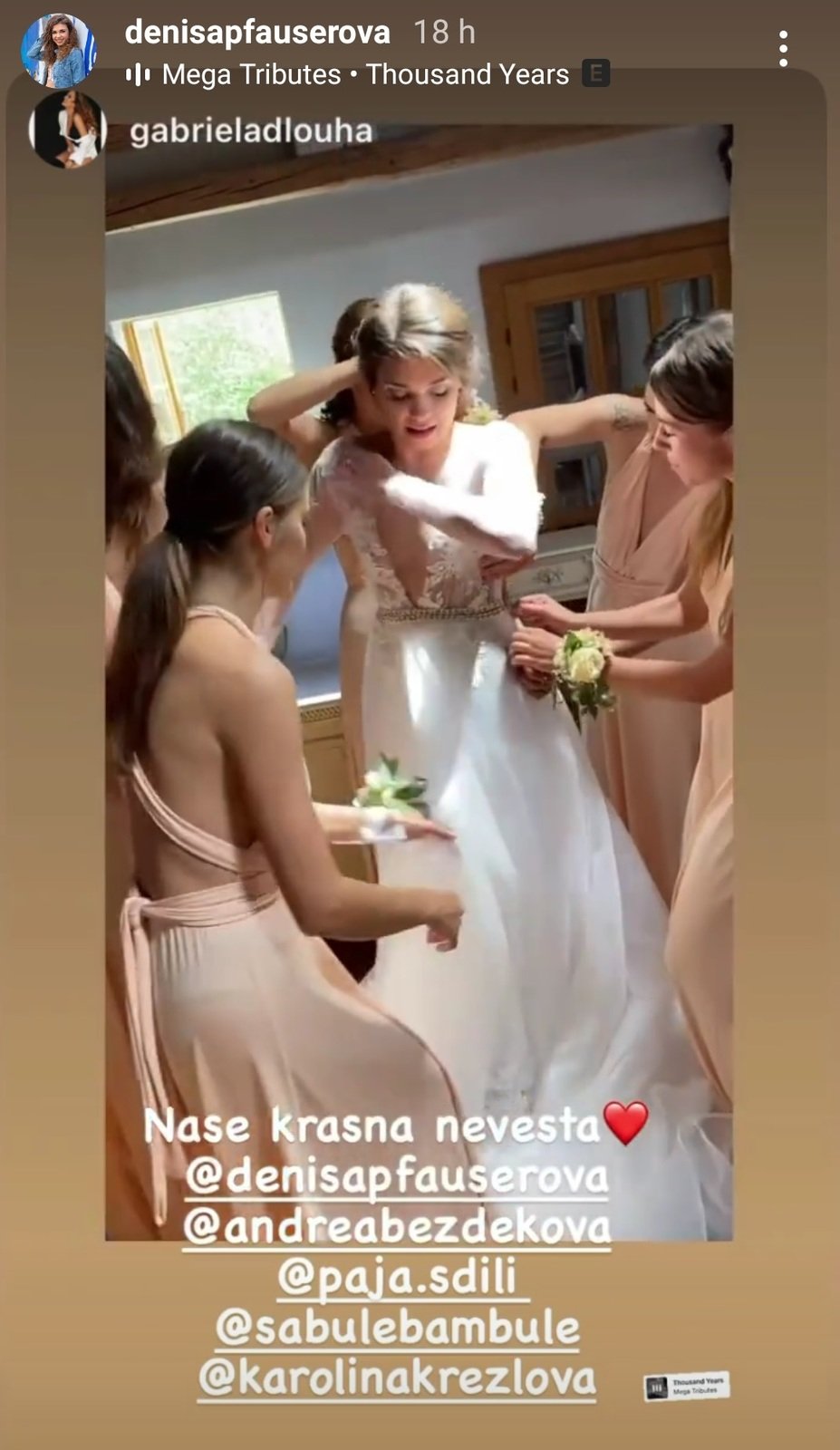 Denisa Pfauserová se vdala