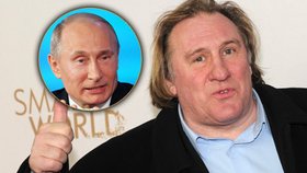 Z Gerarda Depardieu se stal Rus. Občanství mu nabídl sám prezident Putin.