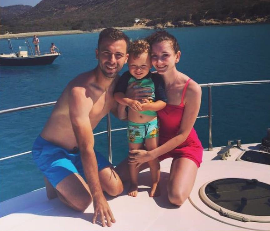 Hušbauer s rodinkou na dovolené.