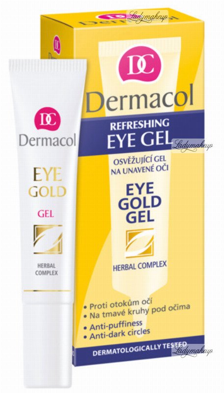 Dermacol Eye Gold oční gel na unavené oči, 169 Kč (15 ml), koupíte v síti drogérií