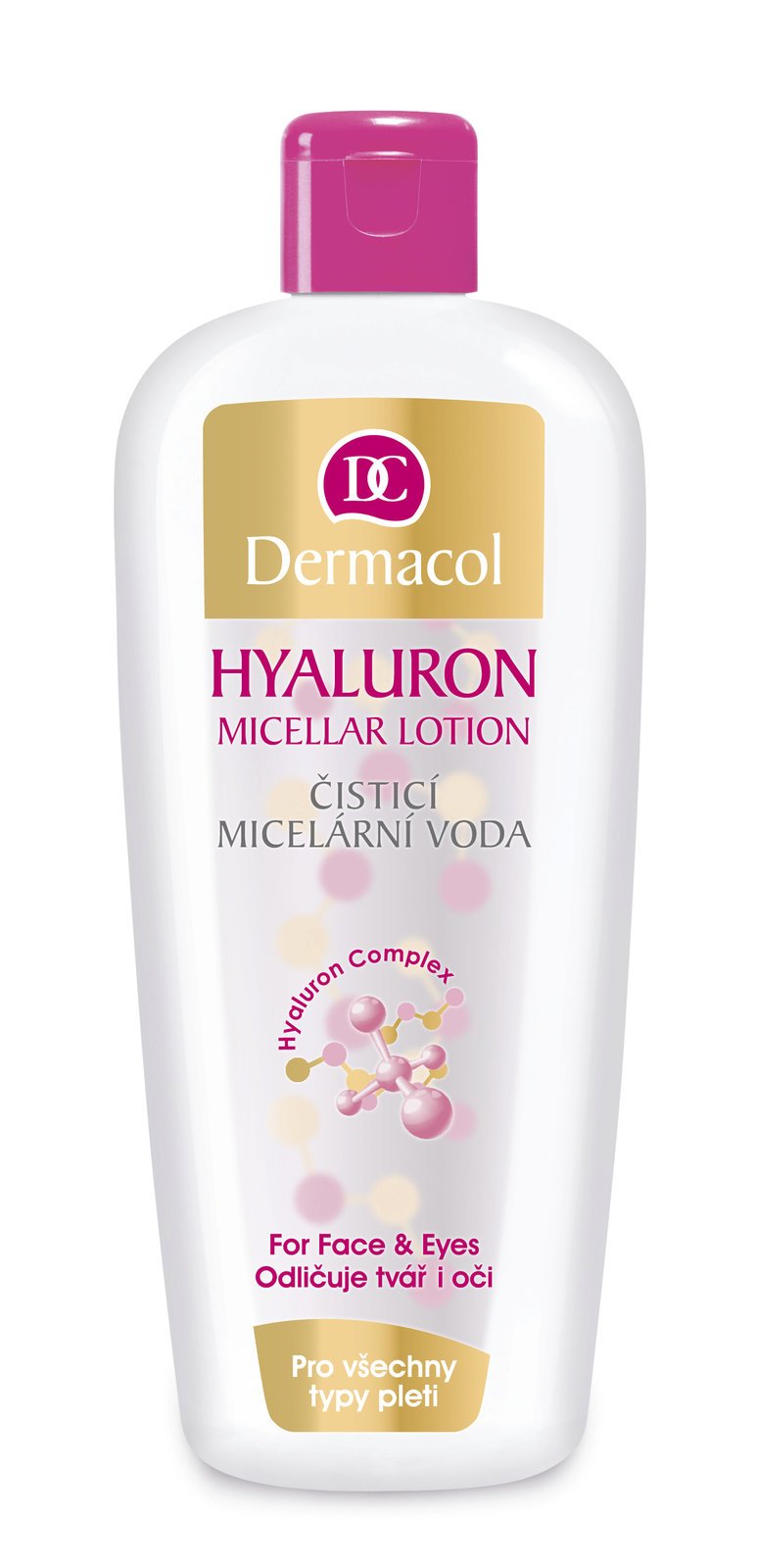 Čisticí micelární voda s kyselinou hyaluronovou, Dermacol, 179 Kč, (400 ml)