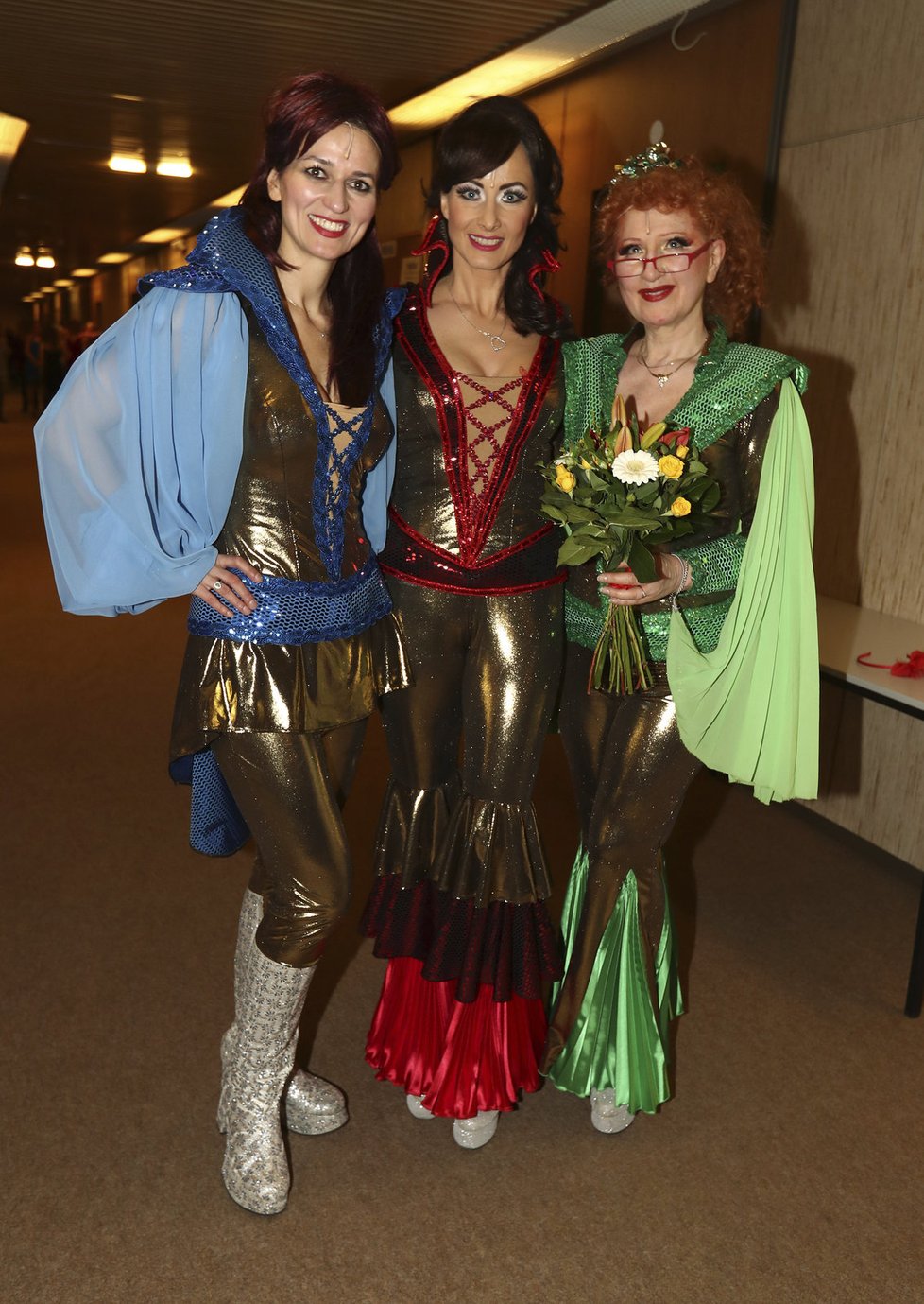 Adéla Gondíková (Tanya), Daniela Šinkorová (Donna) a Jaroslava Kretschmerová (Rosie)