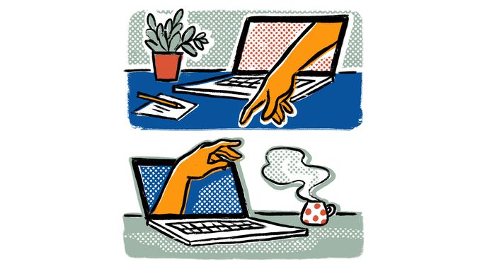 Deset rad, jak dobře zvládnout on-line poradu, ilustrace, Magazín Příležitosti