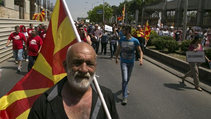 Protivládní protesty ve Skopje