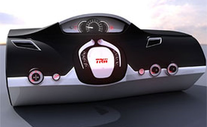 TRW: Interiér budoucnosti - volant zasouvatelný do přístrojové desky