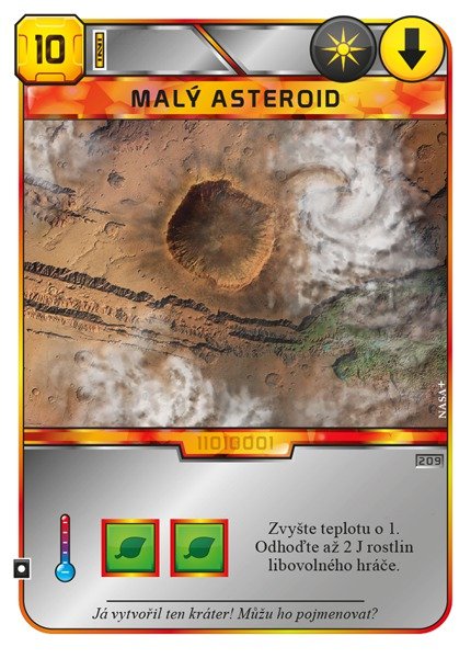 Promo kartička do deskovky Mars: Teraformace