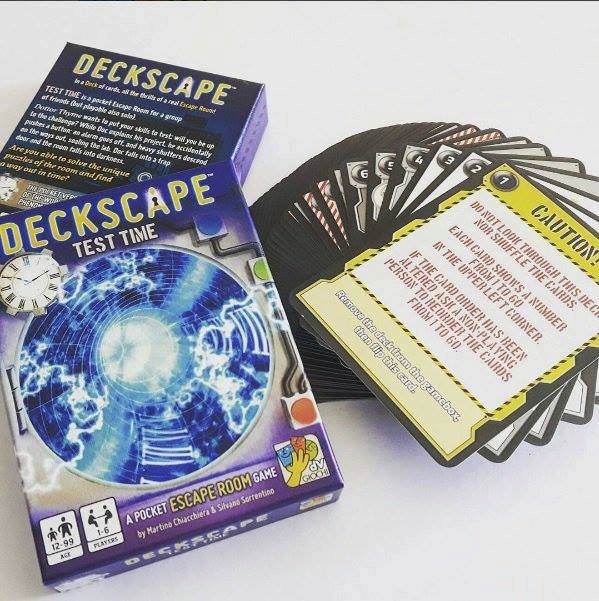 Karetní úniková hra Deckscape: Test Time