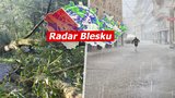 Na část Česka se ženou silné bouřky a vichr, kde platí výstraha? Sledujte radar Blesku