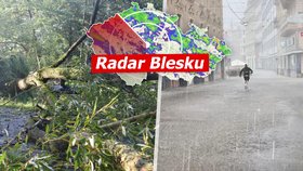 Nový týden přinese nejprve letní teploty i bouřky, pak výrazné ochlazení. Sledujte radar Blesku