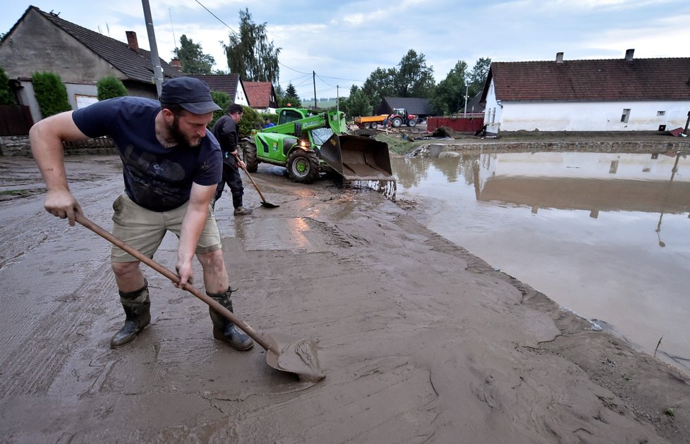 Brtnici na Jihlavsku zasáhly přívalové deště