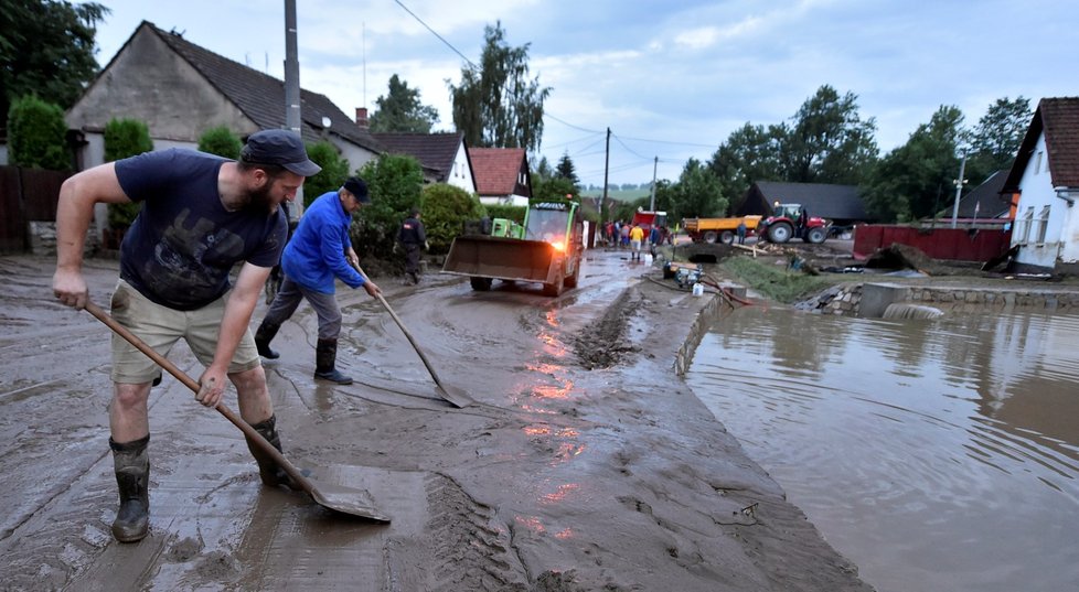 Brtnici na Jihlavsku zasáhly přívalové deště