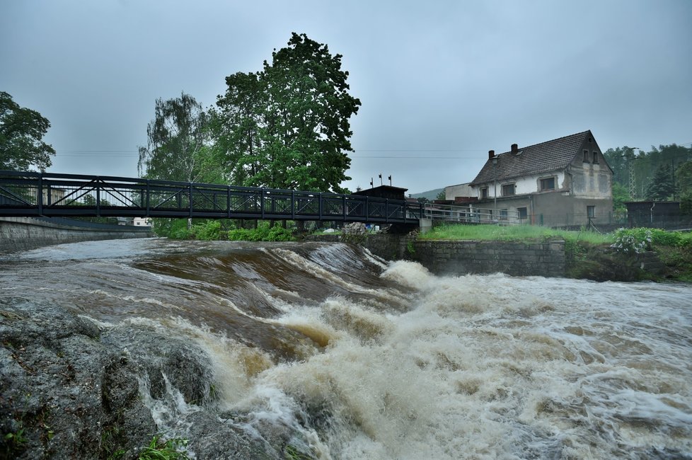 Česko sužují prudké deště (22. 5. 2019)