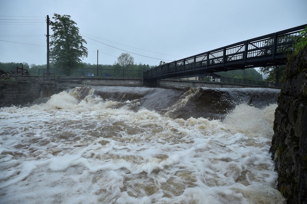 Česko sužují prudké deště (22. 5. 2019)