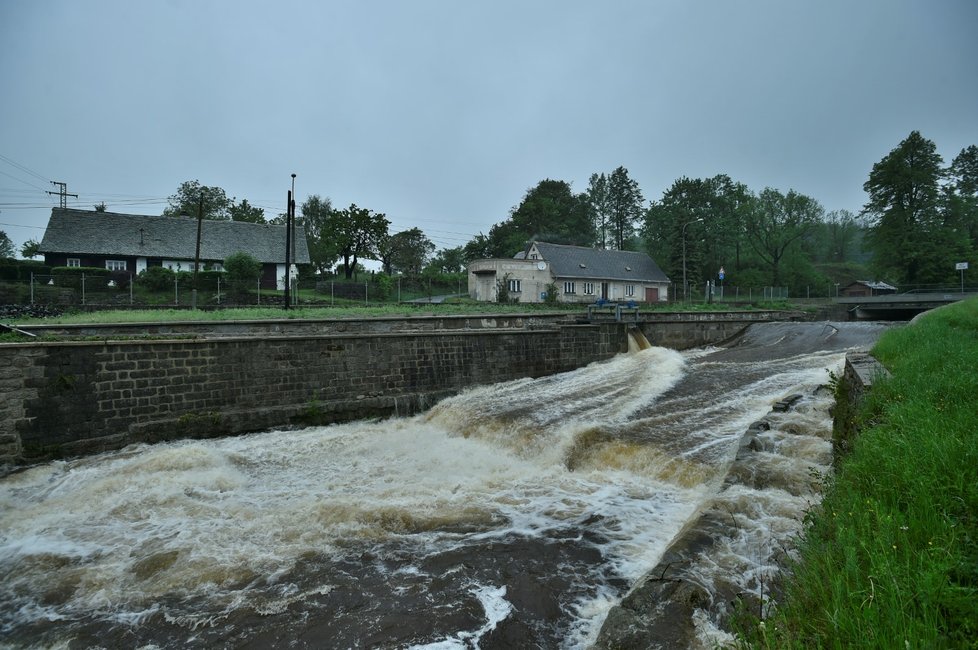 Česko sužují prudké deště (22. 5. 2019)