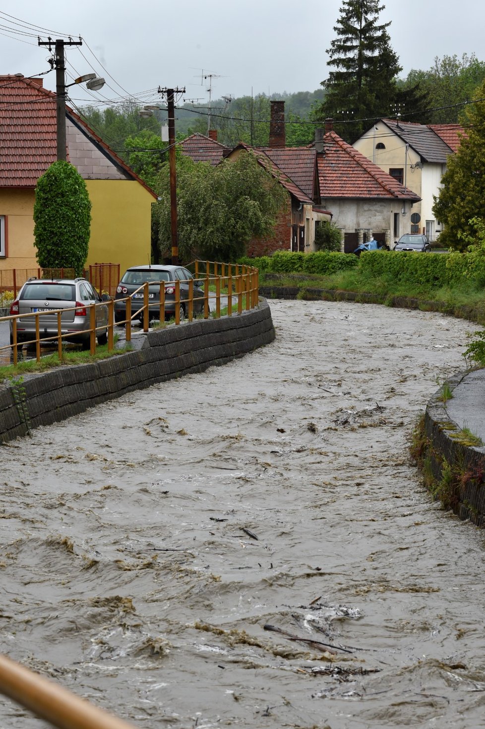 Česko sužují prudké deště (22. 5. 2019)