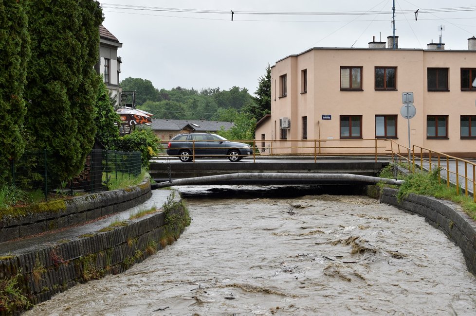 Česko sužují prudké deště (22. 5. 2019)