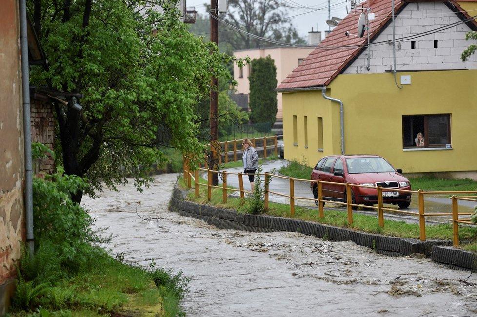 Česko sužují prudké deště (22. 5. 2019)