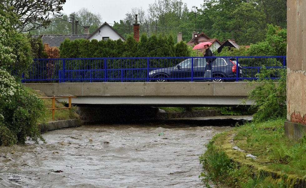 Česko sužují prudké deště (22. 5. 2019)