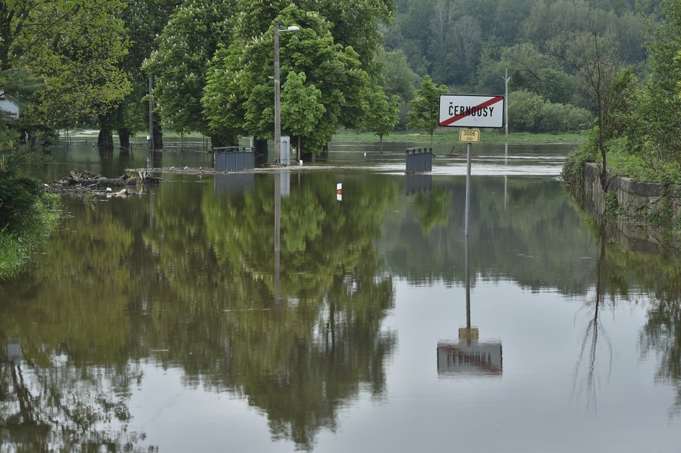 Situace v obci Černousy na Liberecku