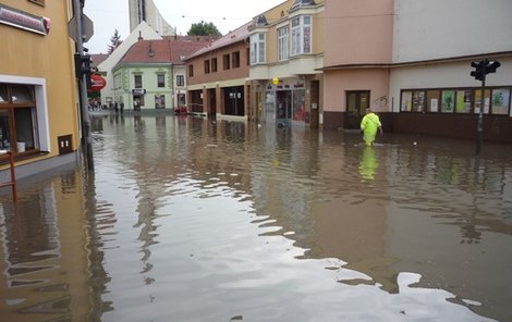 Blesková povodeň v Hustopečích