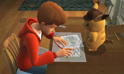 Tim a Pikachu společně vyšetřují případy.