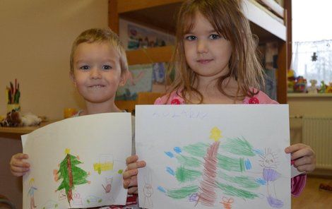 Děti nakreslily dárky.