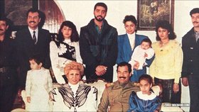 Početná rodina Saddáma Husajna.