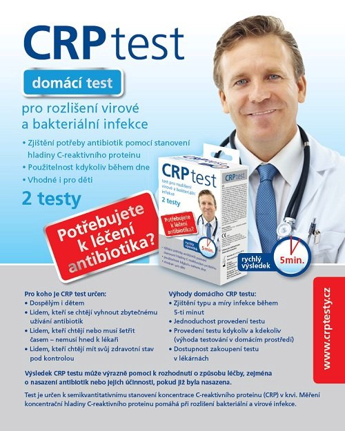 HARTMANN - CRP domácí test pro rozlišení virové a bakteriální infekce, na www.feedo.cz za 285 korun. Probudili jste se vy nebo vaše dítě ráno s horečkou a řešíte, zda jít k lékaři nebo zůstat doma? Odpověď budete mít během pěti minut.