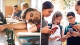 Čeští školáci málo spí, raději visí na mobilech. Experti varují před psychickými problémy i obezitou