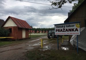 Dětský tábor Pražanka u Cheznovic.