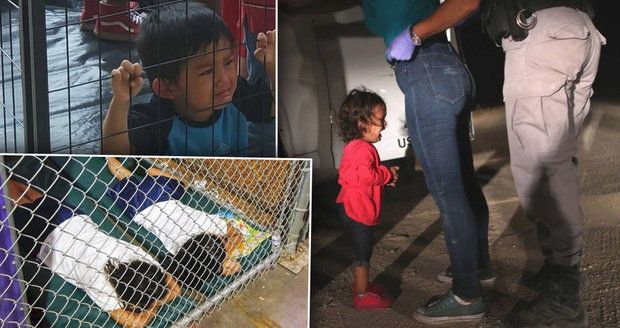 Děti v kotcích, pláč a zoufalé volání „mami“. Trump děsivé podmínky pro migranty brání