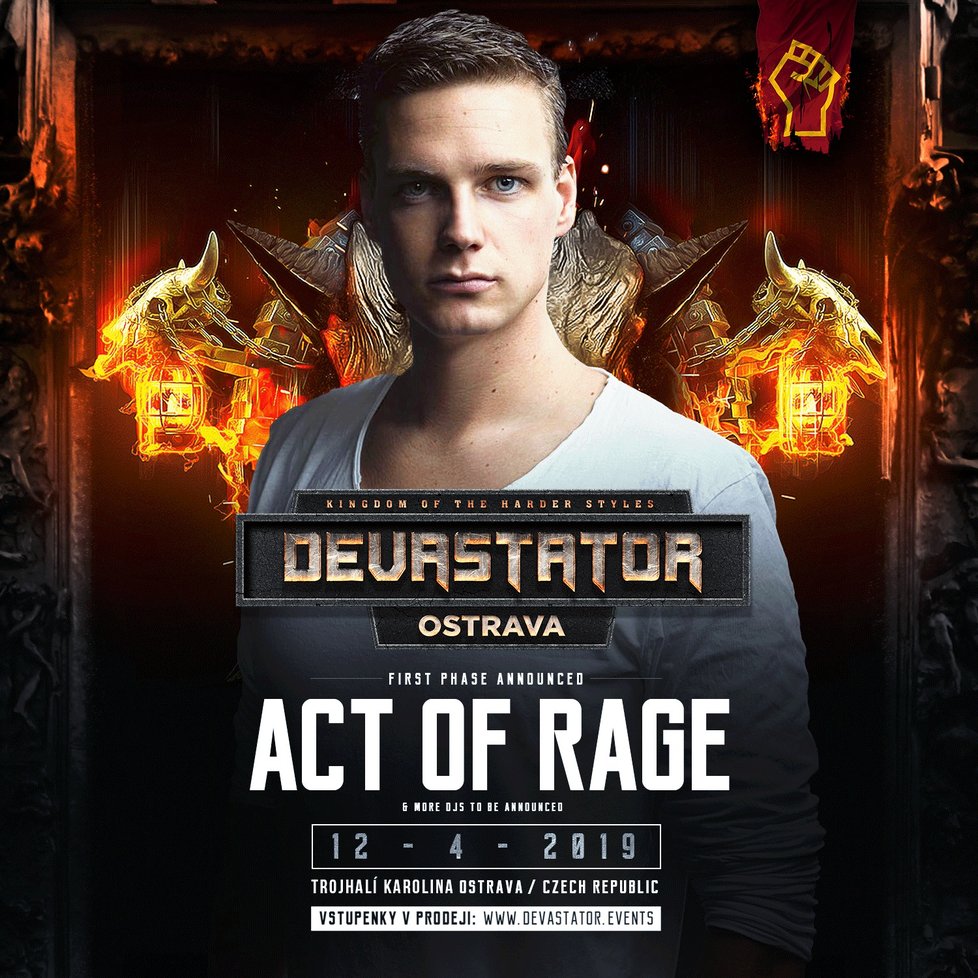 V Ostravě na Devastator Hall vystoupí Act of Rage.