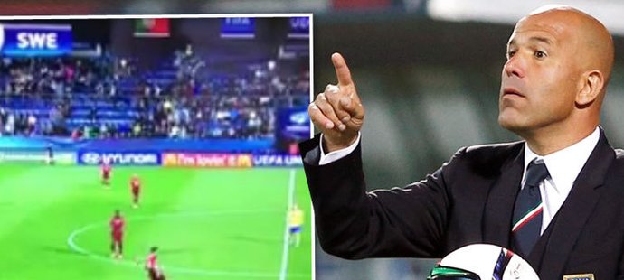 Italský kouč Luigi di Biagio nesl vyřazení svého týmu těžce, naštval ho i konec zápasu Portugalska se Švédskem
