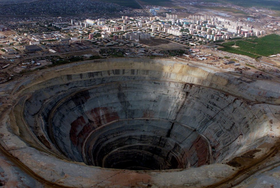 Diamantový důl na východě Sibiře