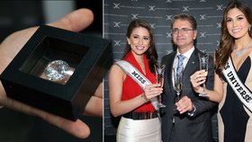 Výstavu, na níž je k vidění i diamant za 16 milionů, zahájila Miss USA a Miss Universe