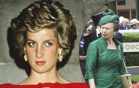Princezna Diana a princezna Anna se nemohly vystát.