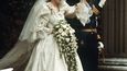 Princ Charles a princezna Diana během jejich svatebního dne v St Pauls Cathedral 29. července 1981