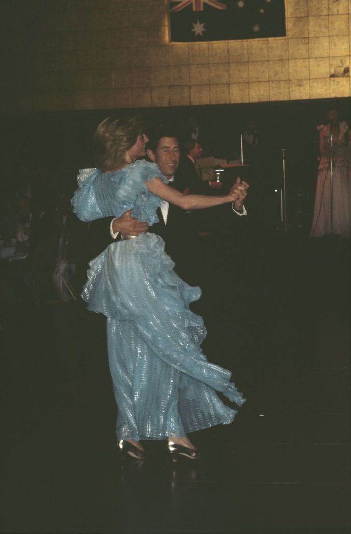 Charles a Diana během galavečeře v australském Sydeney v březnu 1983.