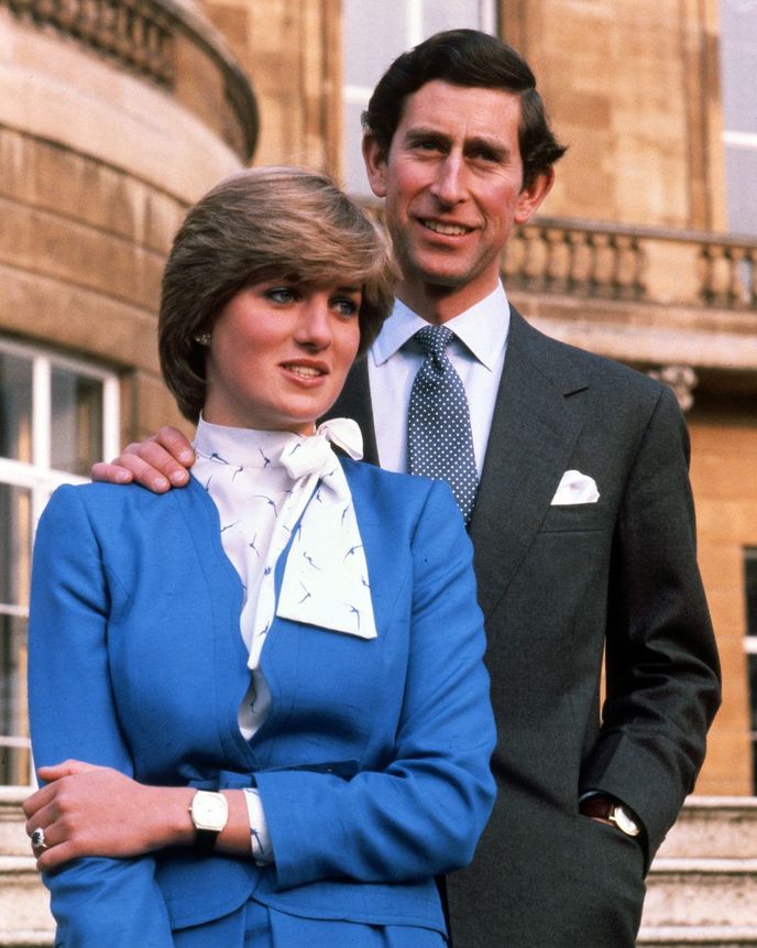 Lady Diana Spencer a Princ Charles právě oznámili své zasnoubení 24. února 1981