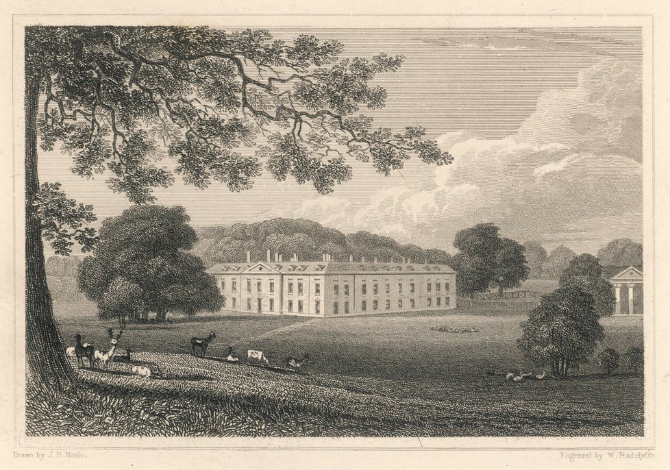Rodinné sídlo Spencerových Althorp House v 19. století