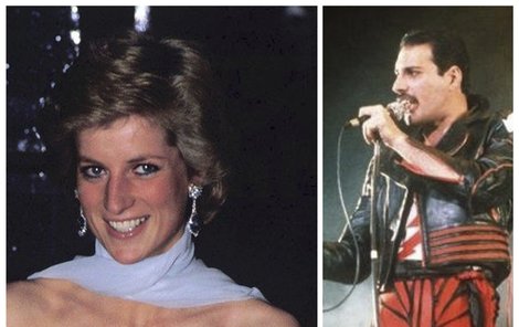 Princezna Diana a Freddie Mercury byli přáteli.